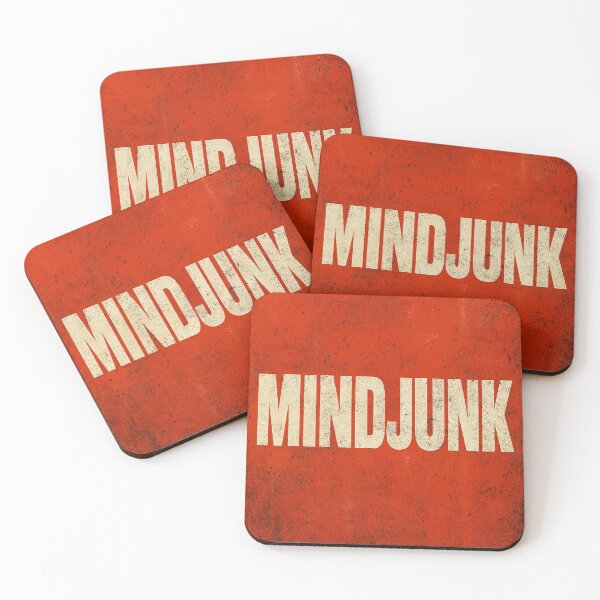 Item preview, Mindjunk – Gritty Minimalist Poster About Mental Clutter & Cognitive Chaos designed and sold by Aesthread.