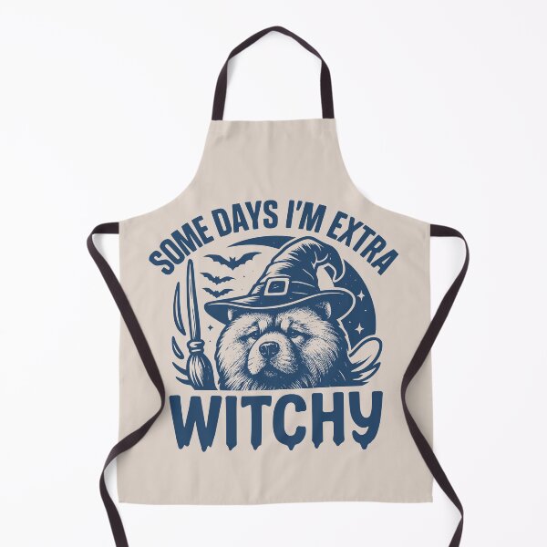 Item preview, Some Days I'm Extra Witchy – Chow Chow Halloween designed and sold by Bossy Dogs Co..
