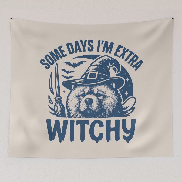 Item preview, Some Days I'm Extra Witchy – Chow Chow Halloween  designed and sold by Bossy Dogs Co..