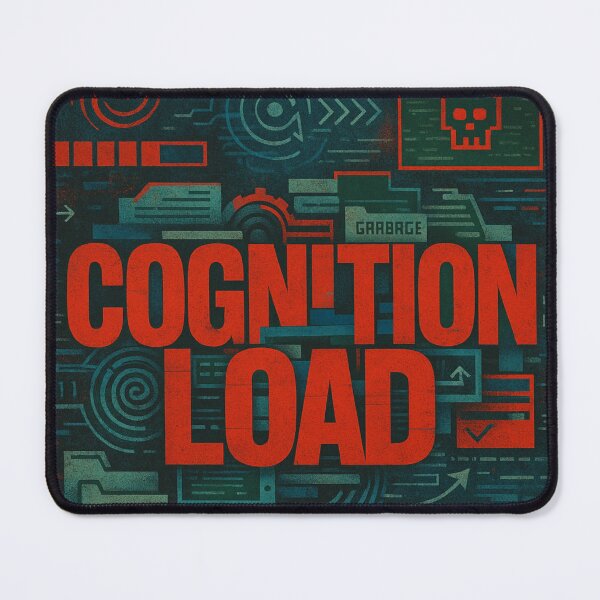 Item preview, Cognition Load – Digital Burnout Poster for Overstimulated Minds designed and sold by Aesthread.