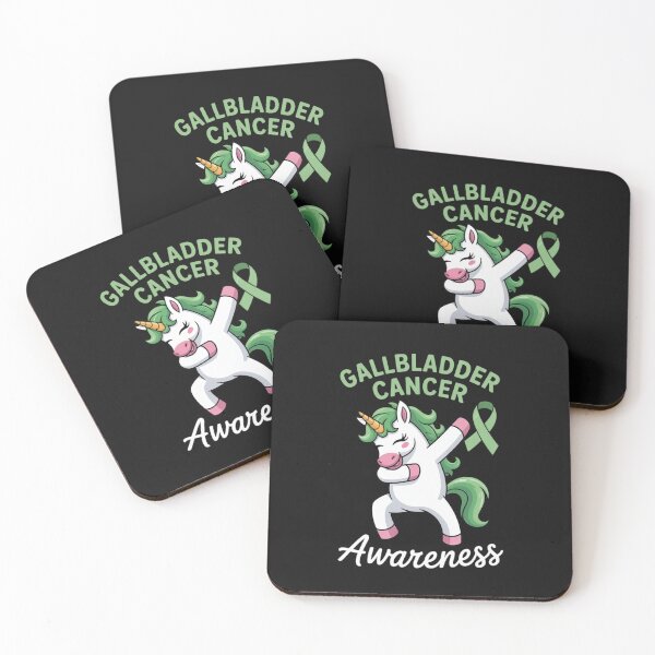 Item preview, Cute dabbing unicorn Bile Duct Gallbladder Cancer Awareness designed and sold by ConceptualVibes.
