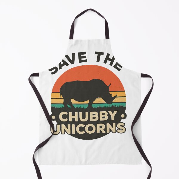 Item preview, Save the Chubby Unicorns Retro Rhino Illustration designed and sold by haitrieuic96.