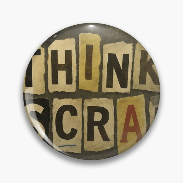 Item preview, Thinkscrap – Grunge Typography Poster of Half-Ideas and Creative Chaos designed and sold by Aesthread.