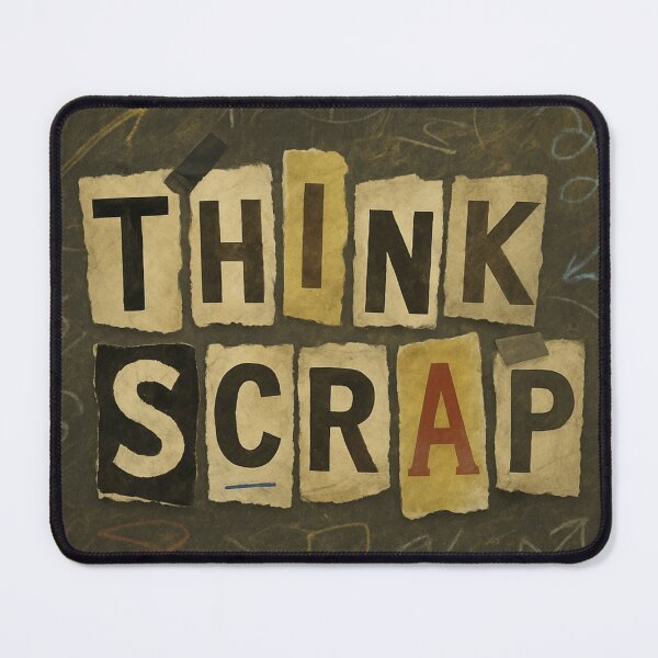 Item preview, Thinkscrap – Grunge Typography Poster of Half-Ideas and Creative Chaos designed and sold by Aesthread.
