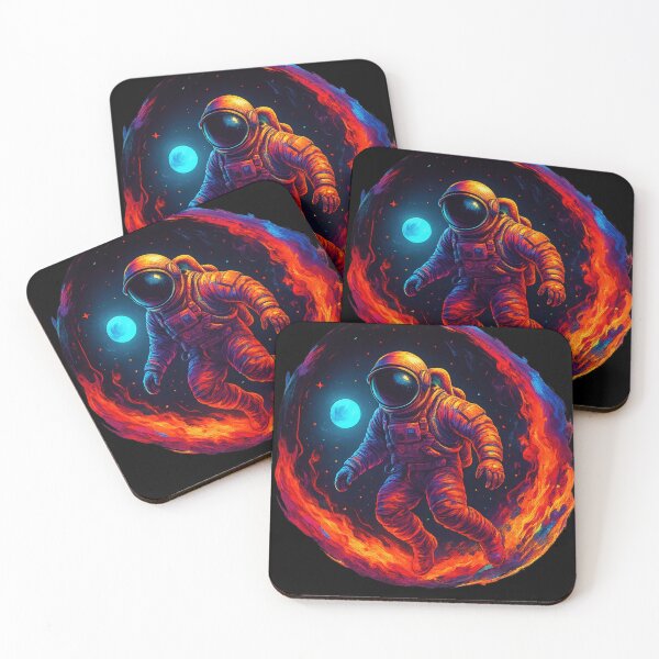 Item preview,  Cosmic Astronaut in Fiery Space Vortex designed and sold by haitrieuic96.