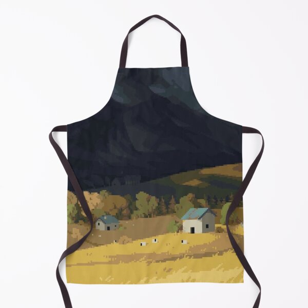 Item preview, Stormy Sky Over Pixel Art Countryside designed and sold by darkskinbender.