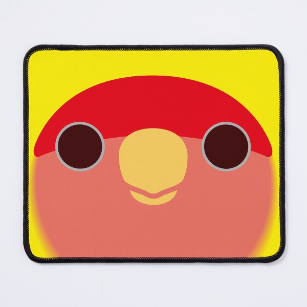 Item preview, The face of a lutino peach-faced lovebird designed and sold by INKOYADO.