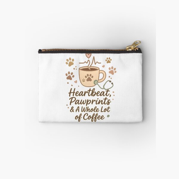 Item preview, Vet life - heartbeat, pawprints & a whole lot of coffee designed and sold by Bettybee00.