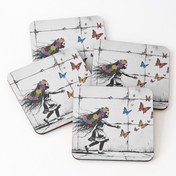Item preview, Girl Chasing Colorful Butterflies  designed and sold by AlinaSCorner.