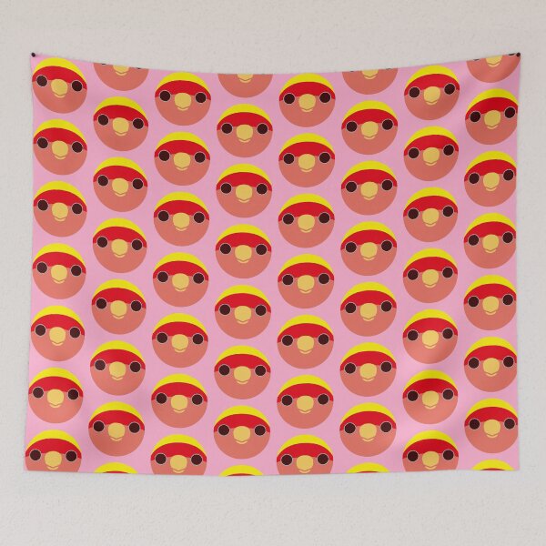 Item preview, The face of a lutino peach-faced lovebird designed and sold by INKOYADO.