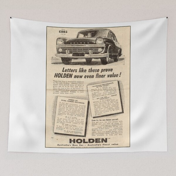 Item preview, 1960 FB Holden Vintage Car Advert - Retro Holden Motoring Art designed and sold by taspaul.