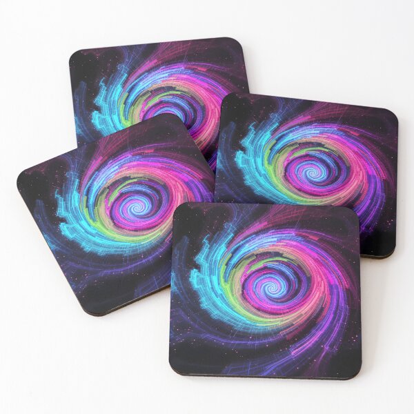Item preview, Quantum Spiral – Neon Digital Vortex designed and sold by JaroPrints.