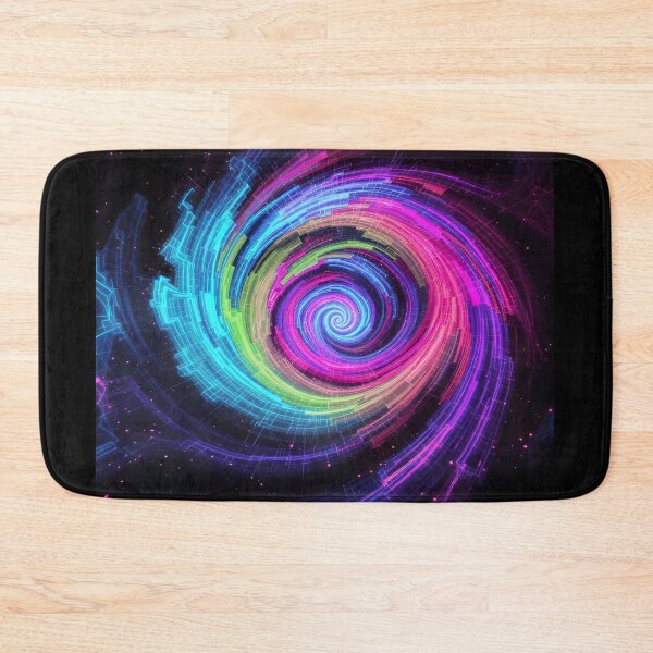 Item preview, Quantum Spiral – Neon Digital Vortex designed and sold by JaroPrints.