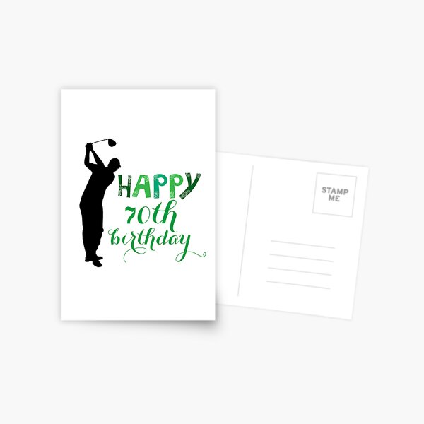 Item preview, Funny 70th Birthday Golfer Gift – Vintage Golf Design for Men designed and sold by Monika Howarth.