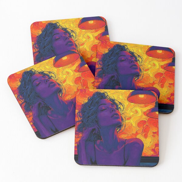 Item preview, Fierce Neon Woman in Heatwave Light designed and sold by AITuneSphere.