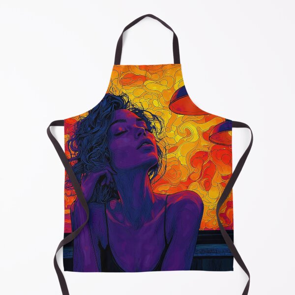 Item preview, Fierce Neon Woman in Heatwave Light designed and sold by AITuneSphere.