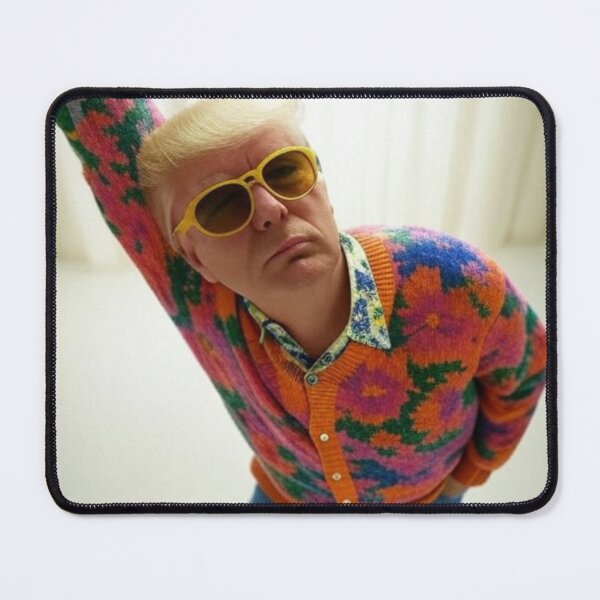 Item preview, "Florals, Fame & Funky Frames: Trumping the Fashion Game!" designed and sold by Print Fiction.