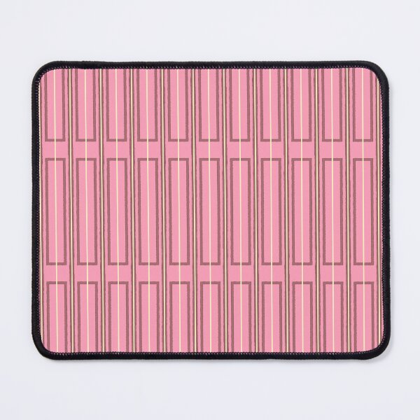 Item preview, Eclectic Geometric Geo Box Striped Pattern in Pink Brown Cream designed and sold by kierkegaard.