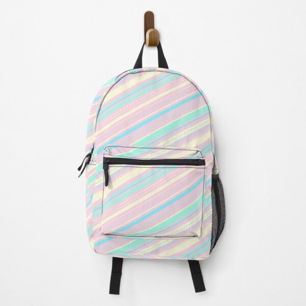 Item preview, Cute Pastel Colors Diagonal Stripes Pattern designed and sold by humnoo.
