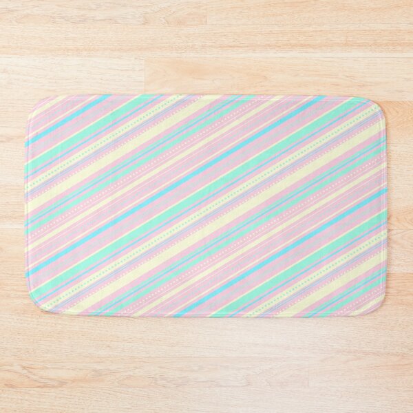 Item preview, Cute Pastel Colors Diagonal Stripes Pattern designed and sold by humnoo.