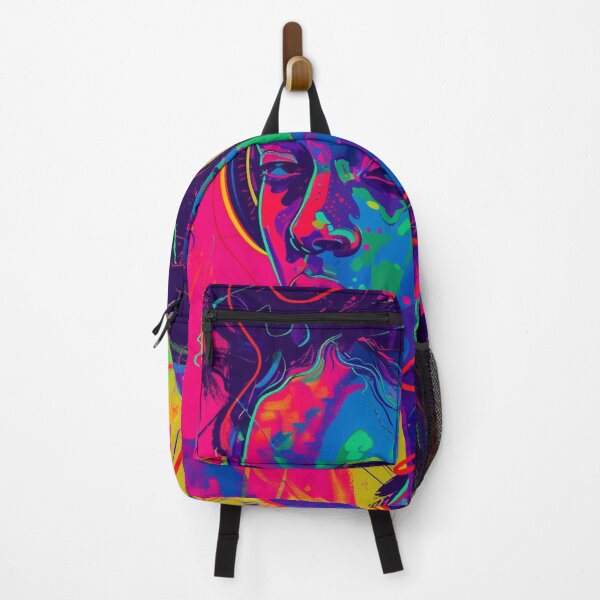 Item preview, Bold Neon Girl with Headphones designed and sold by AITuneSphere.