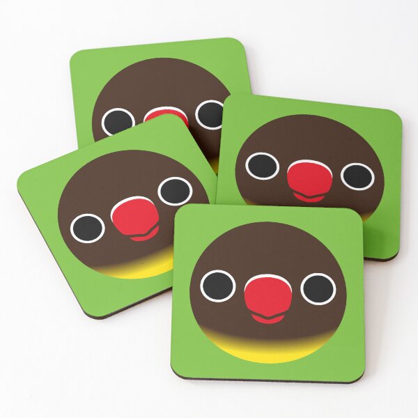 Item preview, The face of a normal yellow-collared lovebird designed and sold by INKOYADO.