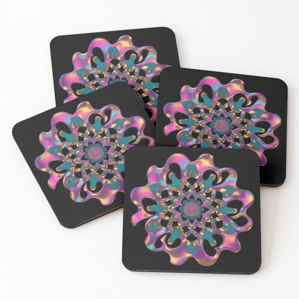 Item preview, Luminous Bloom – Abstract Liquid Mandala designed and sold by JaroPrints.