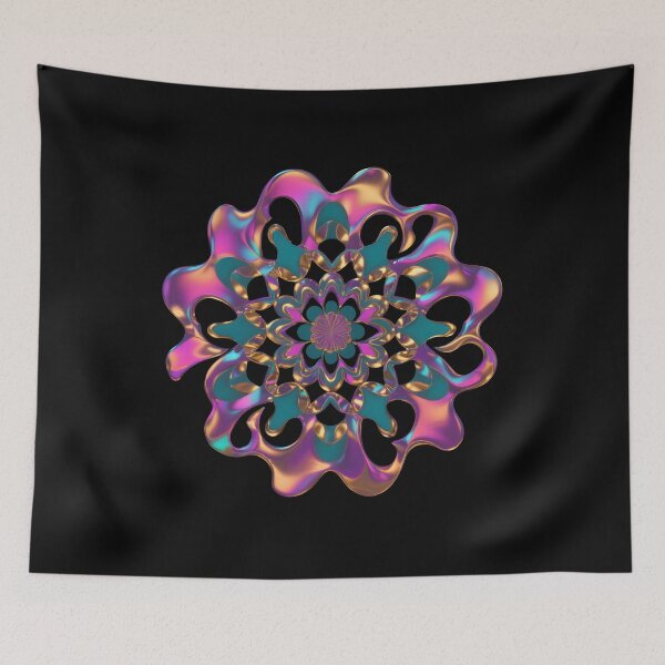Item preview, Luminous Bloom – Abstract Liquid Mandala designed and sold by JaroPrints.