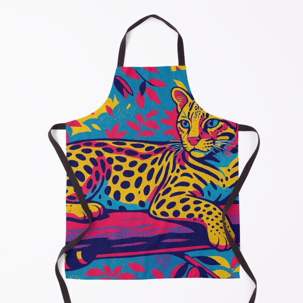 Item preview, Colorful ocelot on tree designed and sold by Sigtrix.