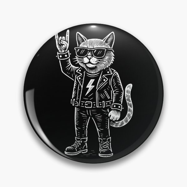 Item preview, Funny Rock Music Cat Metal Music Humor designed and sold by LuminOrb.