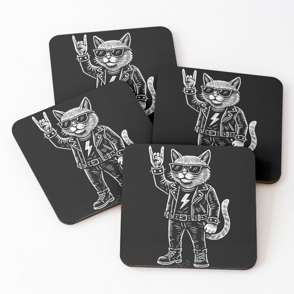Item preview, Funny Rock Music Cat Metal Music Humor designed and sold by LuminOrb.