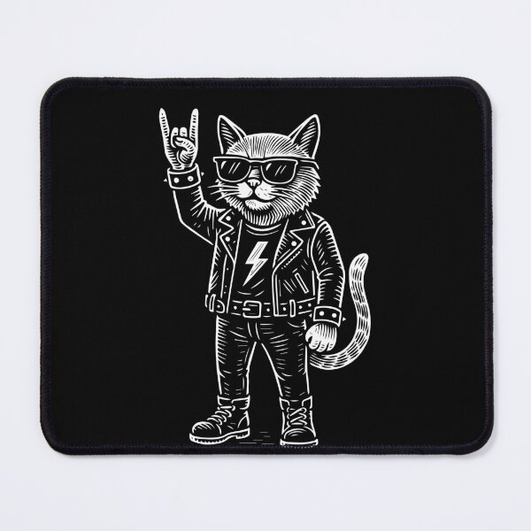 Item preview, Funny Rock Music Cat Metal Music Humor designed and sold by LuminOrb.