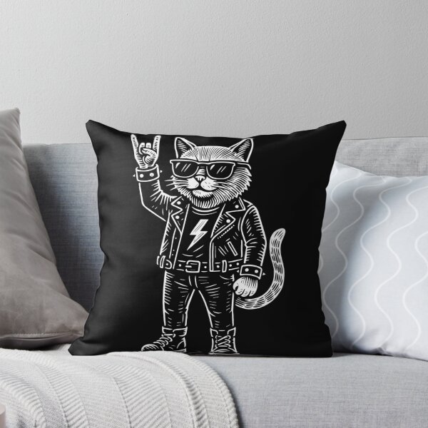 Item preview, Funny Rock Music Cat Metal Music Humor designed and sold by LuminOrb.