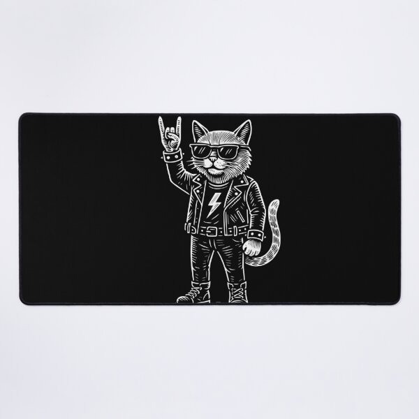 Item preview, Funny Rock Music Cat Metal Music Humor designed and sold by LuminOrb.