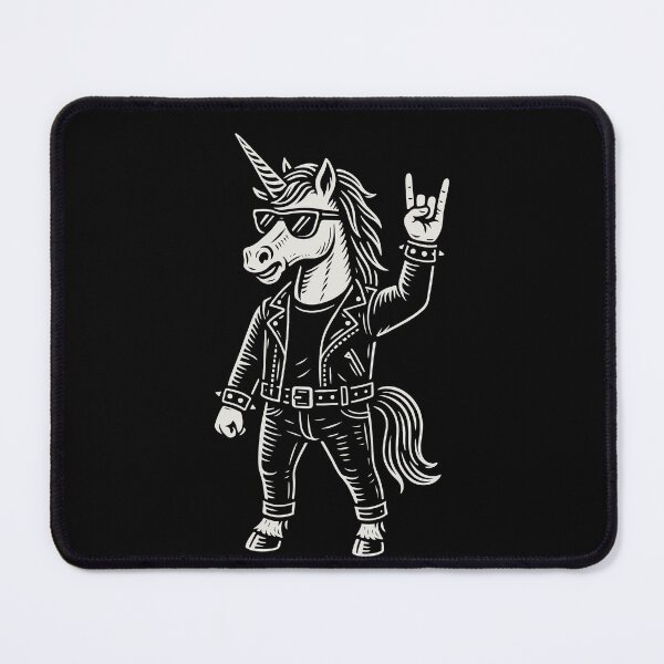Item preview, Rock Music Unicorn Funny Heavy Metal Man Woman designed and sold by LuminOrb.