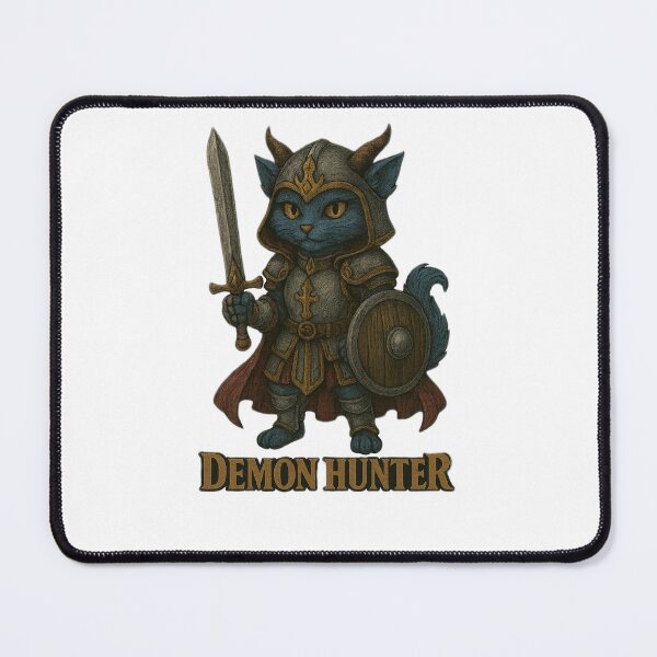 Item preview, K-pop Demon Hunters – Fantasy Cat Warrior in Armor Sticker designed and sold by maxtil.
