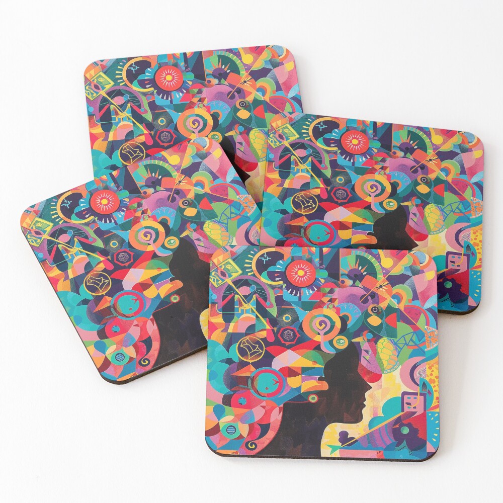 Item preview, Coasters (Set of 4) designed and sold by AITuneSphere.
