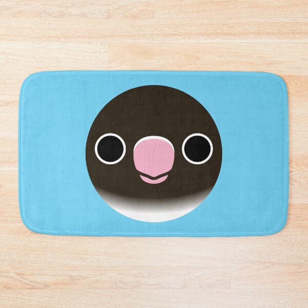 Item preview, The face of a blue masked lovebird designed and sold by INKOYADO.