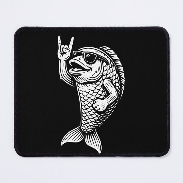 Item preview, Rock Music Metal Music Fish Funny Heavy Metal designed and sold by LuminOrb.