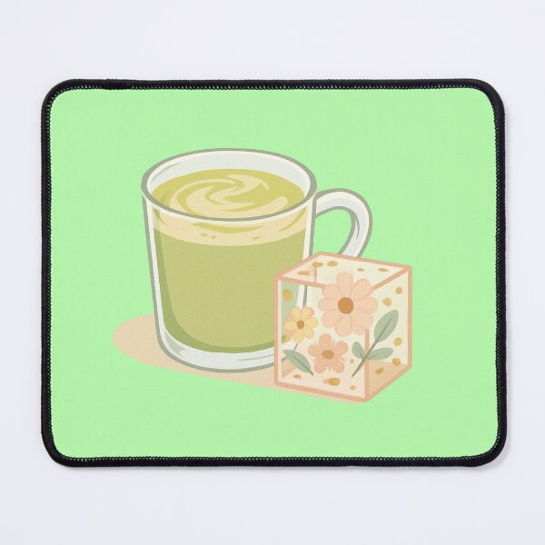 Item preview, Resin Art Matcha Aesthetic – Pastel Green & Epoxy Flat Lay Design designed and sold by Timeless Design.