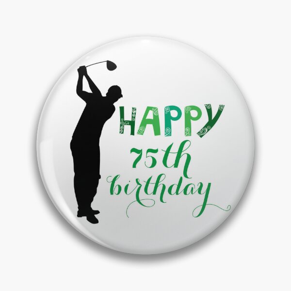 Item preview, 75th Birthday Golfer Gift – Vintage Golf Design for Men designed and sold by Monika Howarth.