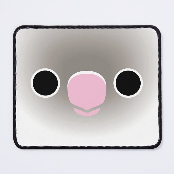 Item preview, The face of a Pastel blue masked lovebird designed and sold by INKOYADO.