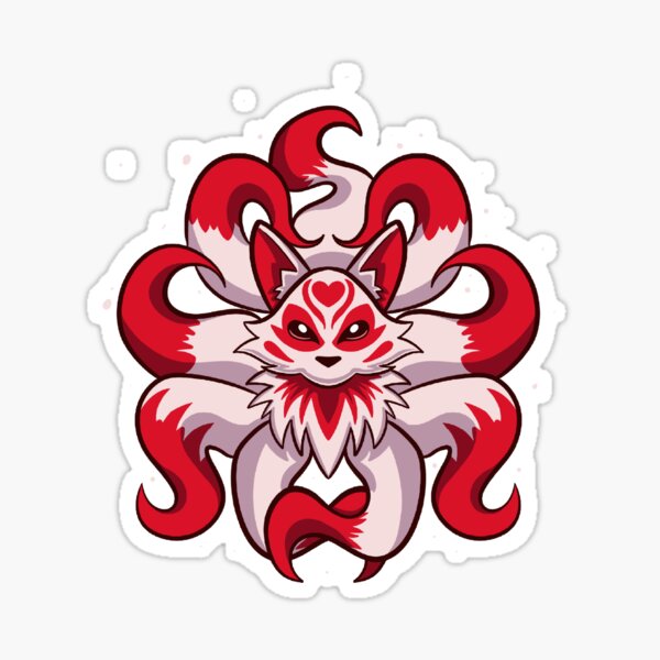 Item preview, Nine Tailed Kitsune Spirit Spiral designed and sold by RedPandaTee.