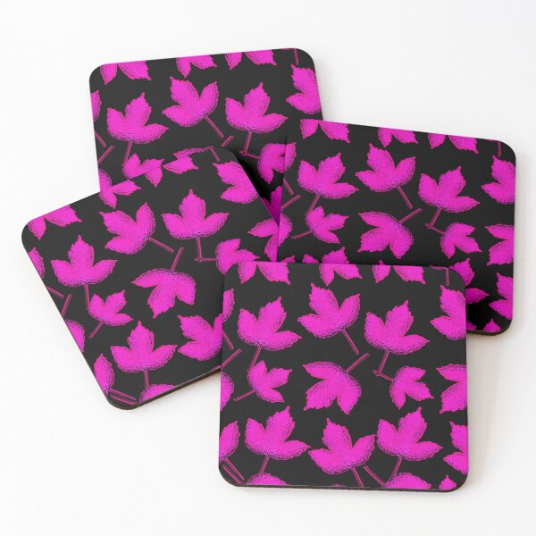 Artikelvorschau, 3D rosa und schwarze Blätter entworfen und verkauft von TerenceLacey.