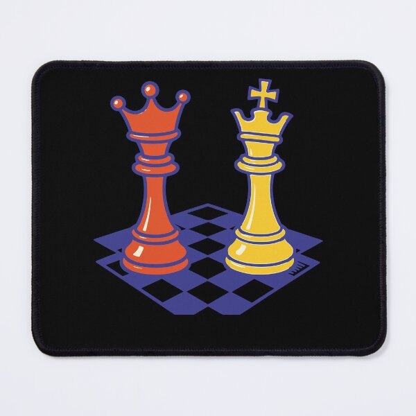 Item preview, Funny Chess Players Board Game King Queen designed and sold by LuminOrb.