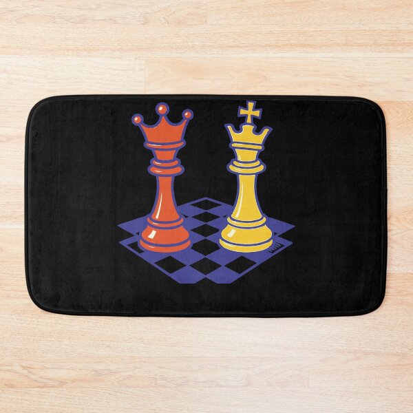 Item preview, Funny Chess Players Board Game King Queen designed and sold by LuminOrb.