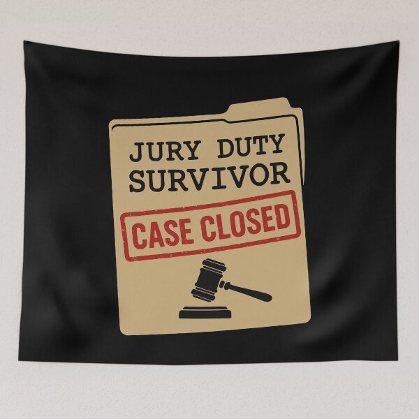 Item preview, Jury Duty Survivor Civic Duty Humor Courtroom designed and sold by AndreasMei.