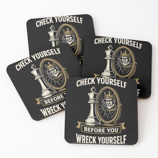Item preview, Chess Player Board Check Yourself Before You Wreck designed and sold by LuminOrb.
