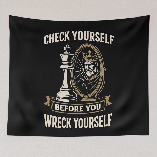 Item preview, Chess Player Board Check Yourself Before You Wreck designed and sold by LuminOrb.