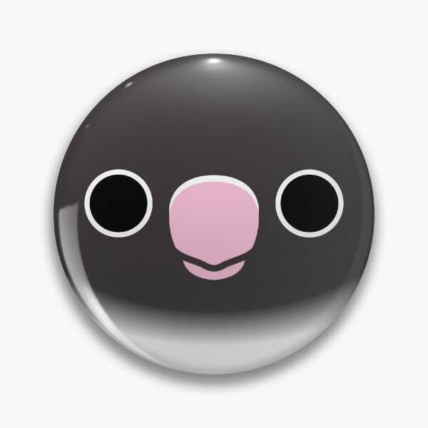 Item preview, The face of a Mauve masked lovebird designed and sold by INKOYADO.